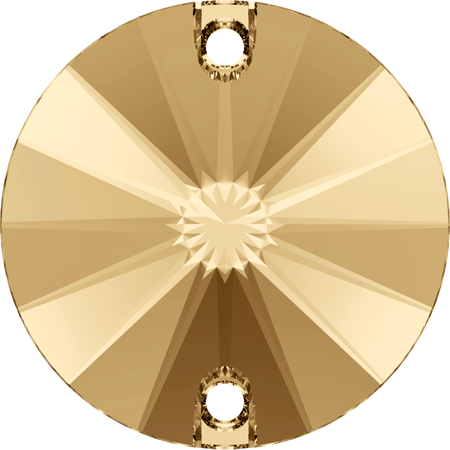 (image for) 3200 10mm* Golden Shadow Rivoli Sew on Stone Pack Qty 12