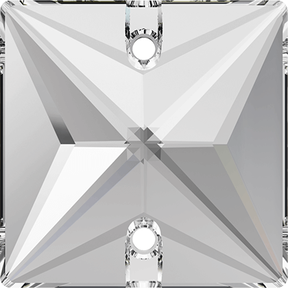 (image for) 3240 16mm.. Crystal 2 Hole Sew on Pack Qty 6