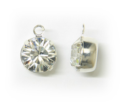(image for) 17704 4mm Crystal 1 Ring Silver Plated Pack Qty 24