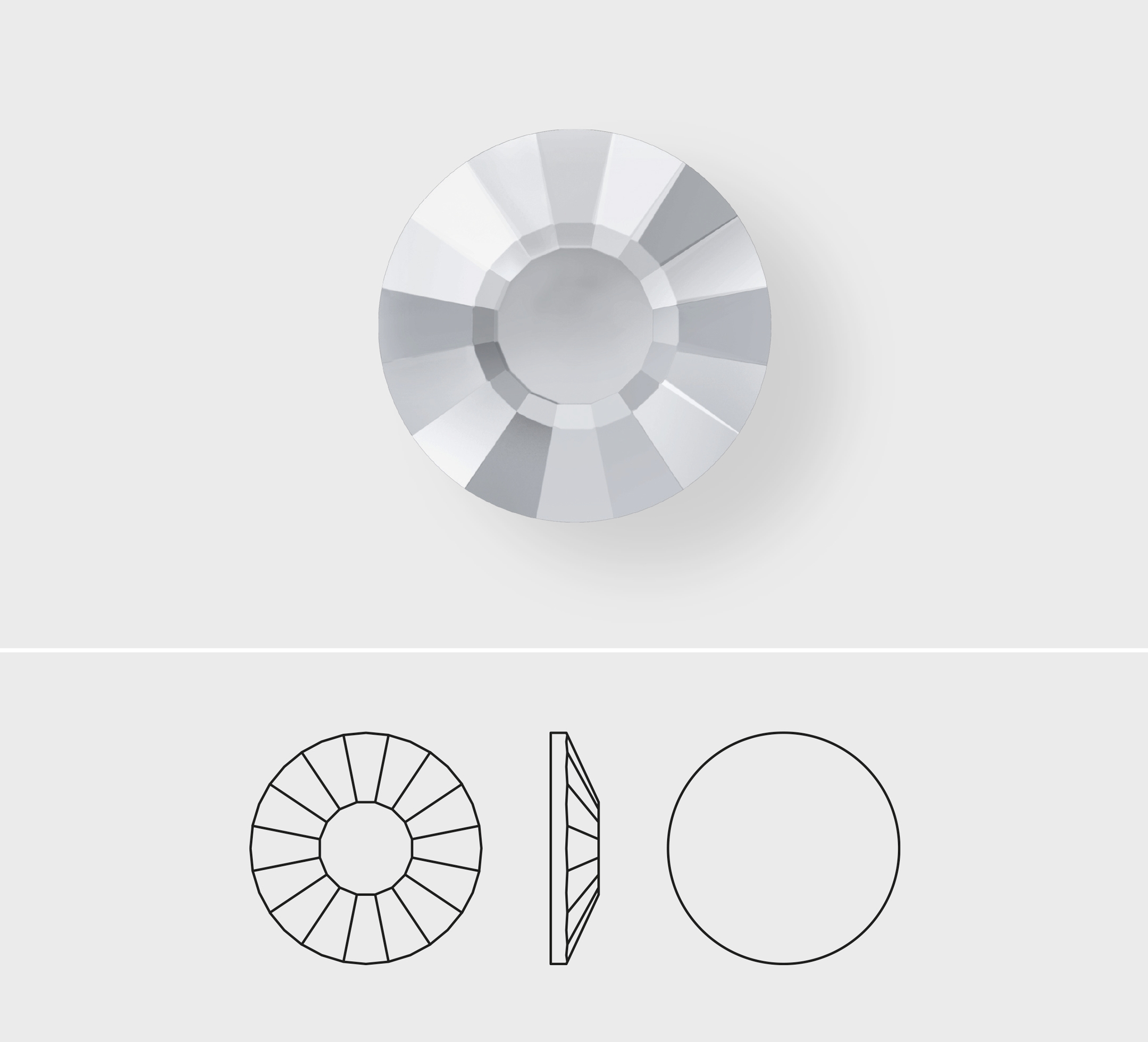 (image for) 2034 Concise Flat Back