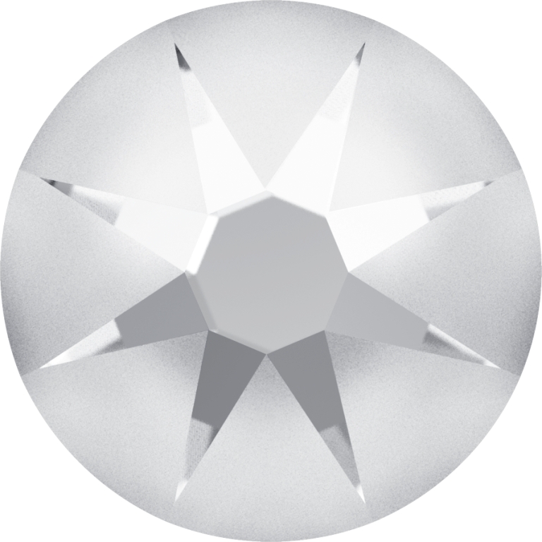 (image for) 2088 SS20 Crystal Partly Frosted Glue on Pack Qty 144pcs