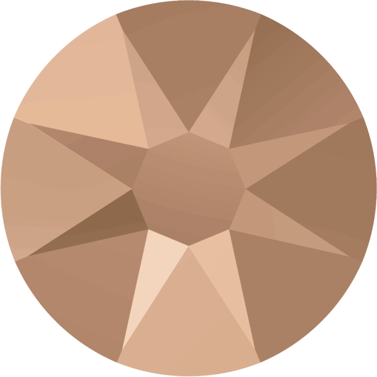 (image for) 2088 SS30*. Rose Gold Glue on Stone Pack Qty 36pcs