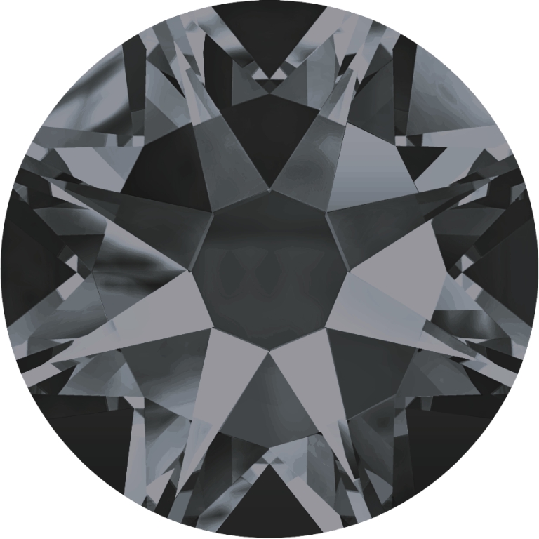 (image for) 2088 SS20*. Silver Night Glue on Stone Pack Qty 144pcs