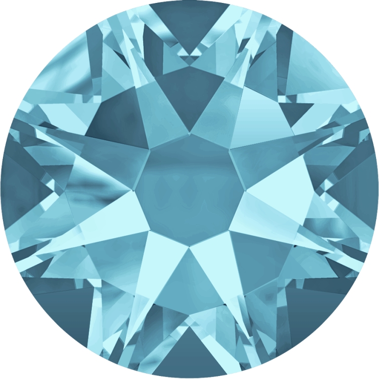 (image for) 2088 SS30*. Aquamarine Glue on Stone Pack Qty 288pcs