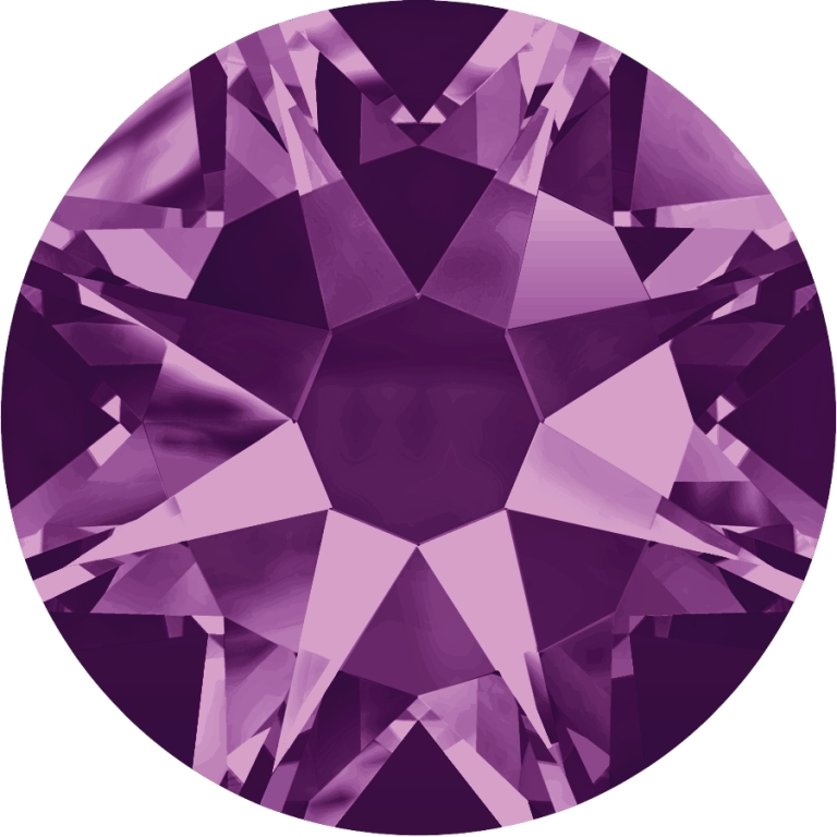 (image for) 2088 SS30*. Amethyst Glue on Stone Pack Qty 36pcs