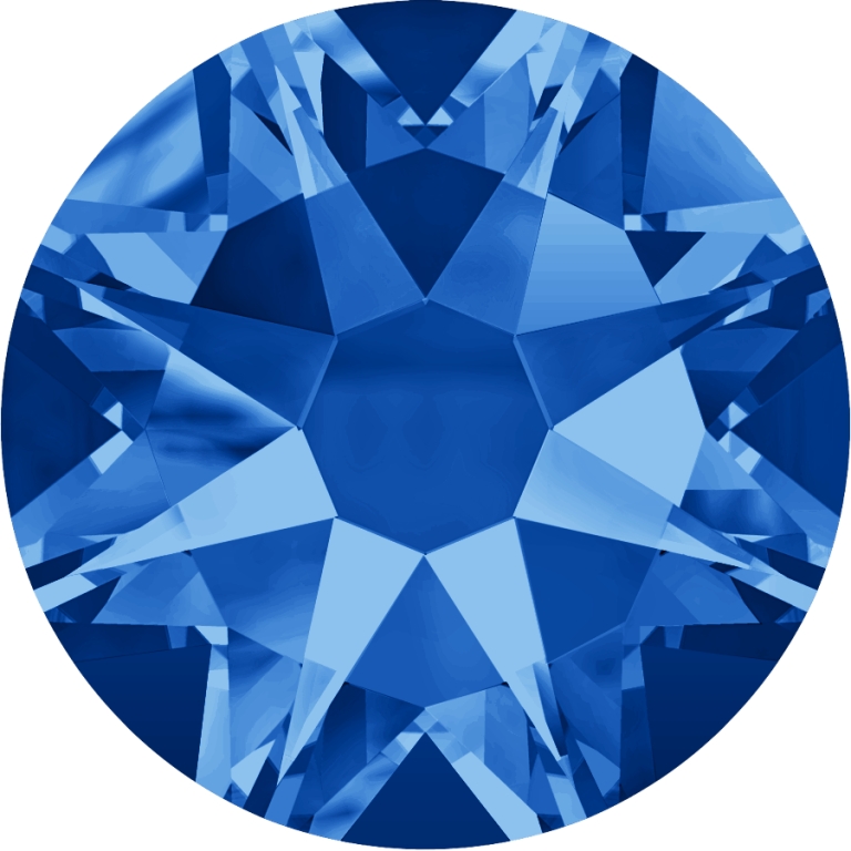 (image for) 2088 SS34*. Sapphire Glue on Stone Factory Pack 144 pcs