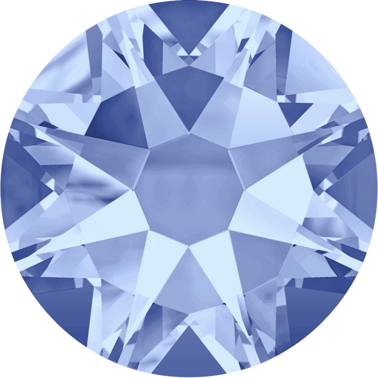 (image for) 2088 SS34*. Light Sapphire Glue on Stone Pack Qty 24 pcs