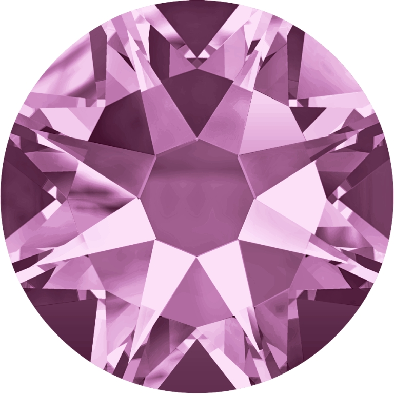 (image for) 2088 SS30*. Light Amethyst Glue on Stone Pack Qty 36 pcs