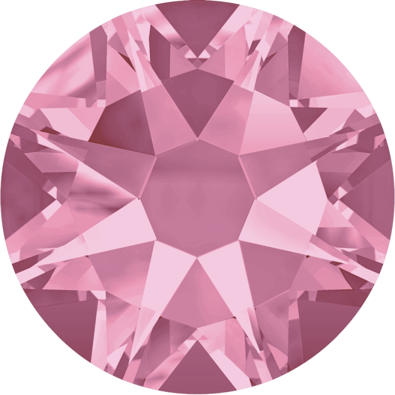 (image for) 2088 SS20*. Light Rose Glue on Stone Pack Qty 144pcs