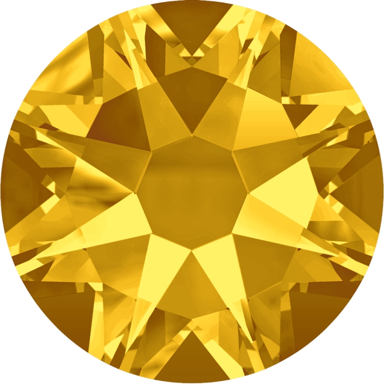(image for) 2088 SS20*. Light Topaz Glue on Stone Pack Qty 144pcs