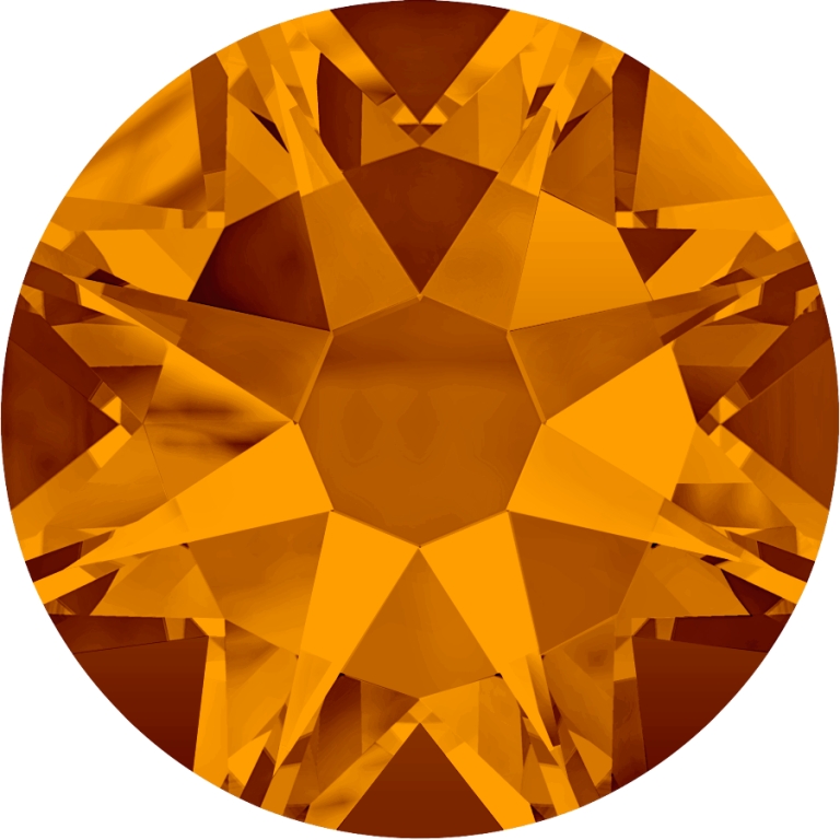 (image for) 2088 SS20*. Tangerine Glue on Stone Pack Qty 144pcs