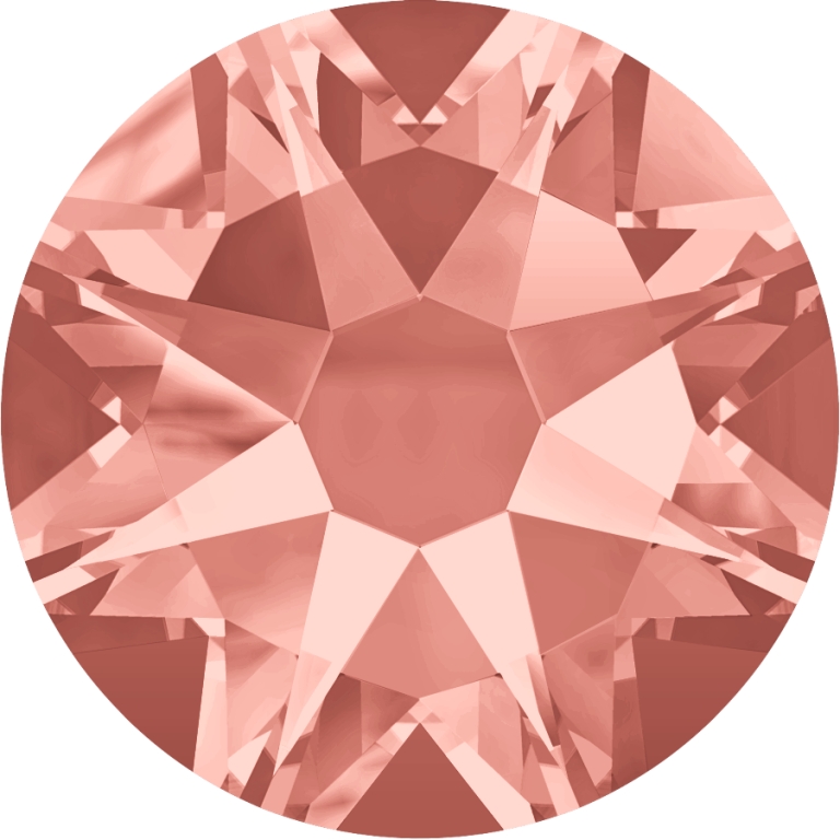 (image for) 2088 SS30*. Rose Peach Glue on Stone Pack Qty 36pcs