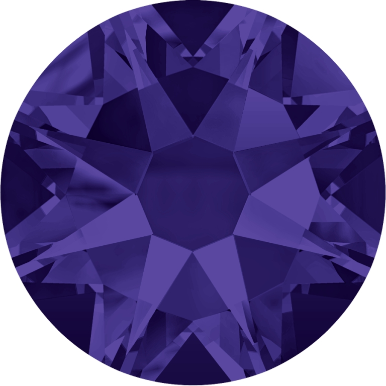 (image for) 2088 SS30*. Purple Velvet Glue on Stone Pack Qty 36pcs