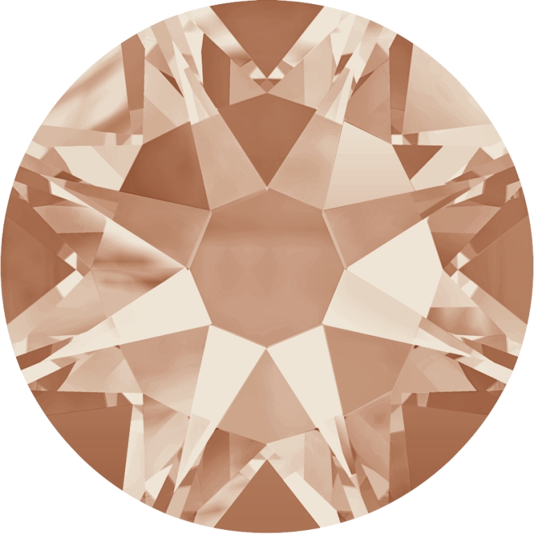 (image for) 2088 SS34*. Light Peach Glue on stone Pack Qty 24pcs