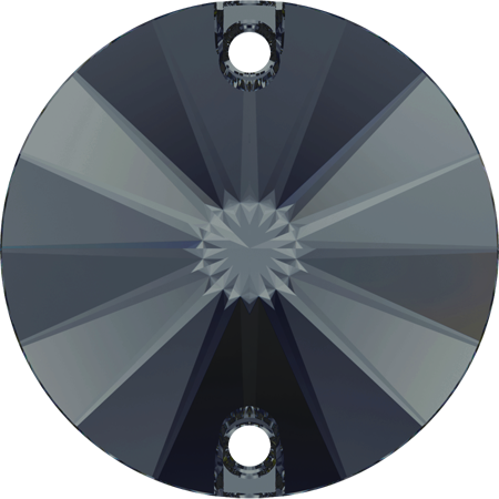 (image for) 3200 10mm* Graphite Rivoli Sew on Stone Pack Qty 12