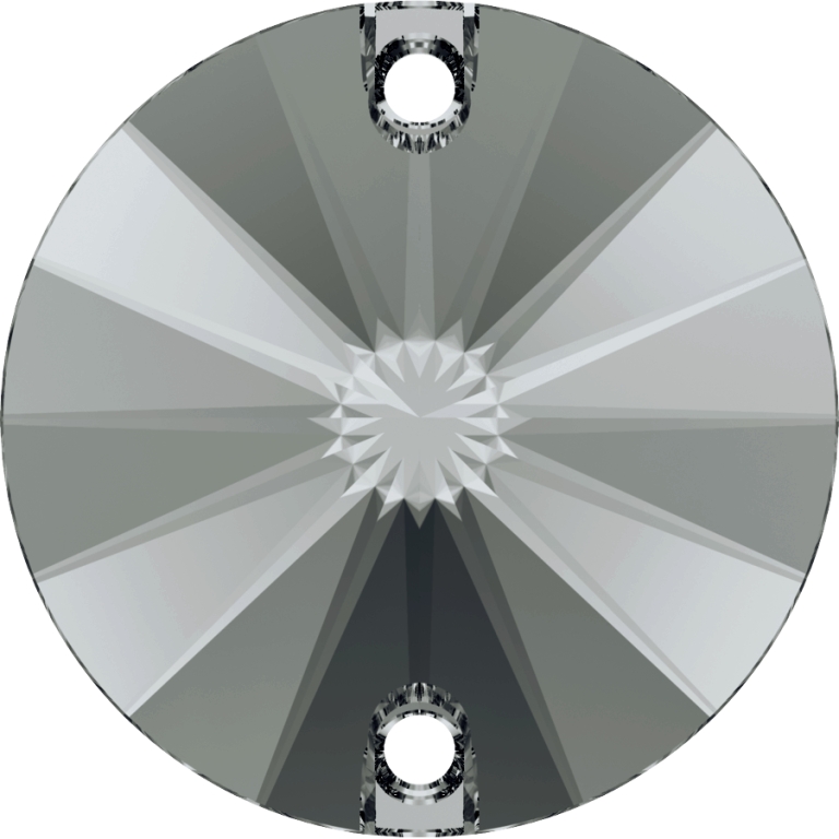 (image for) 3200 14mm* Silver Night Rivoli Sew on Factory Pack Qty 72