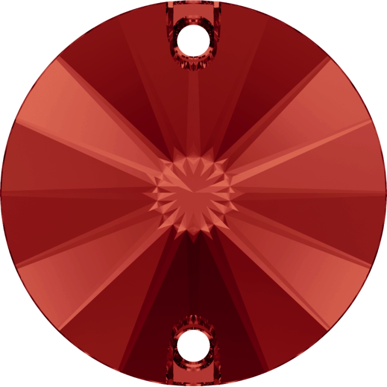 (image for) 3200 14mm* Light Siam Rivoli Sew on Stone Pack Qty 6