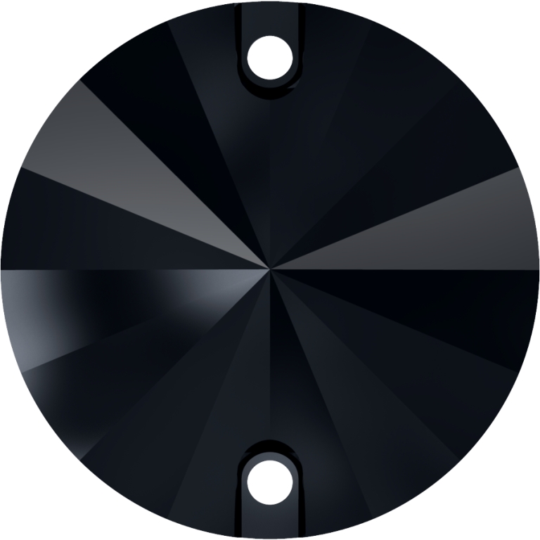 (image for) 3200 14mm* Jet Rivoli Sew on Stone Pack Qty 6