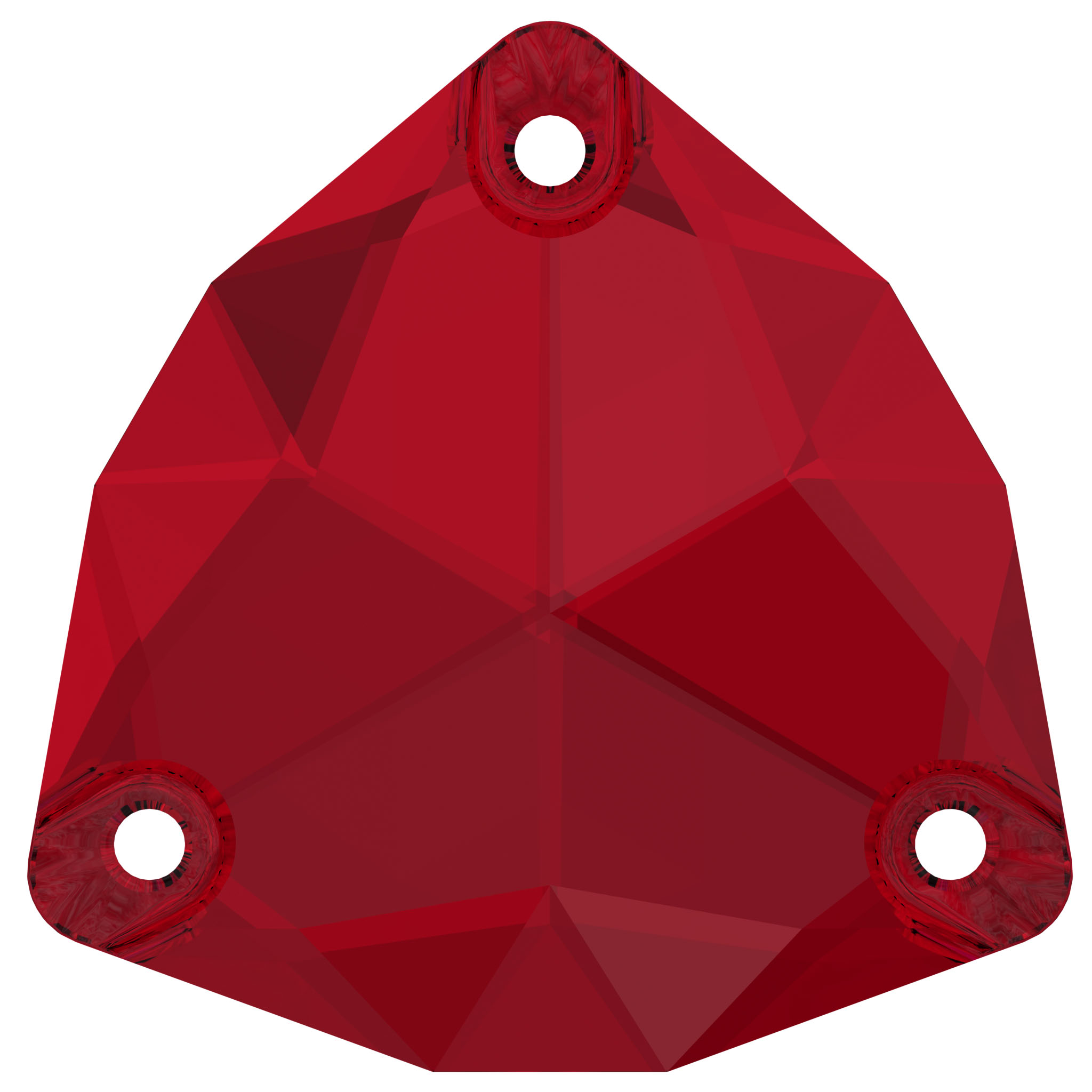 (image for) 3272 16mm Scarlet 3 Hole Sew on Factory Pack 24