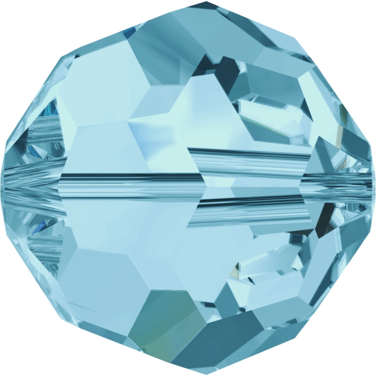 (image for) 5000 6mm*. Aqua Round Bead PQ 24