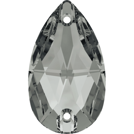 (image for) 3230 18x10mm Silver Night 2 Hole Pack Qty 6