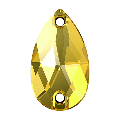 (image for) 3230 28x17mm. Light Topaz 2 Hole Pack Qty 2