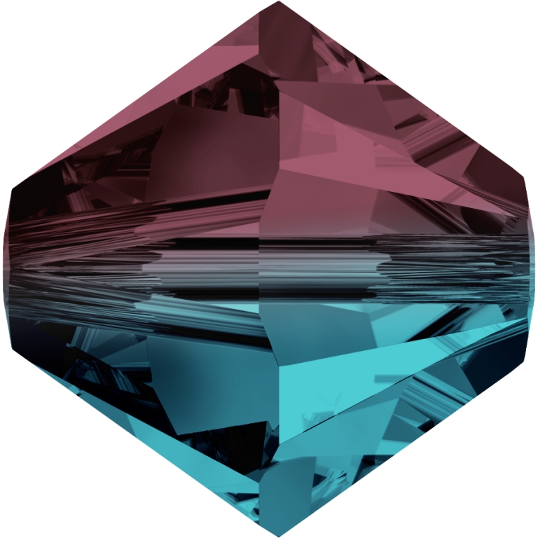 (image for) 5328 6mm* Burgundy/Blue Zircon Bicone PQ 36