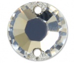 (image for) 3204 12mm Crystal 2 Hole Sew on Pack Qty 4