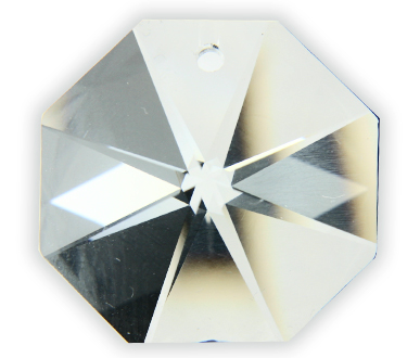 (image for) Spectra E8001 18mm.. Crystal 1 Hole Octagon Pack of 20