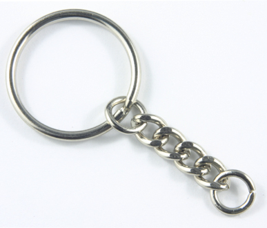 (image for) JFKC 48mm* Imt/Rhodium Plated Key Chain Pack Qty 72