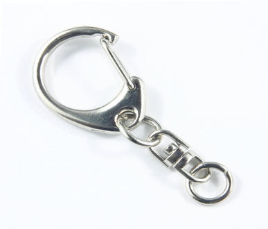 (image for) JFKC 45mm* Imt/Rhodium Plated Key Chain Pack Qty 10