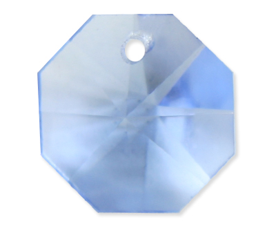 (image for) P2571 14mm Light Sapphire 1 Hole Octagon Pack of 20