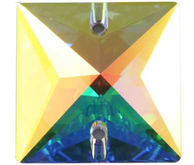 (image for) 3240 22mm.. Crystal AB 2 Hole Sew on Factory Pack Qty 24