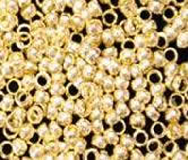 (image for) JFCR.. 2mm Gold Plated Crimps PQ 200