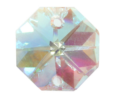 (image for) P2552 14mm. Crystal AB 2 Hole Octagon Pack of 40