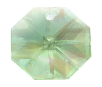 (image for) P2571 14mm Pastel Green 1 Hole Octagon Pack of 20