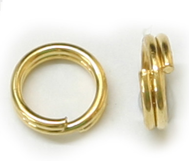 (image for) JFSR 5mm Gold Plated Split Ring Pack Qty 144