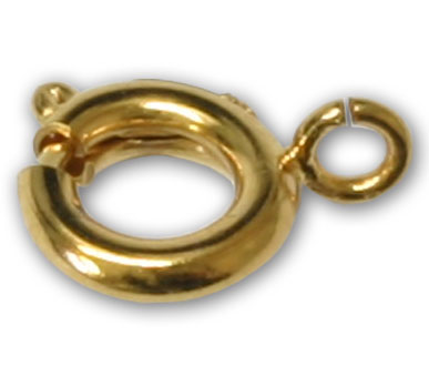 (image for) JFBR 7mm Gold Plated Bolt Ring Pack Qty 20