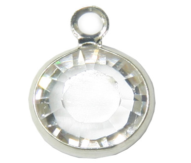 (image for) 57700 9mm Crystal Silver Plated 1 Ring P/Q 8
